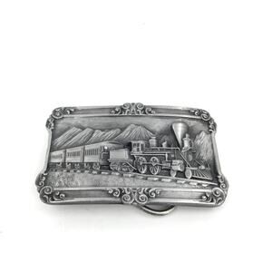 Railroad Buckle Siskiyou Buckle Oregon Train 1984